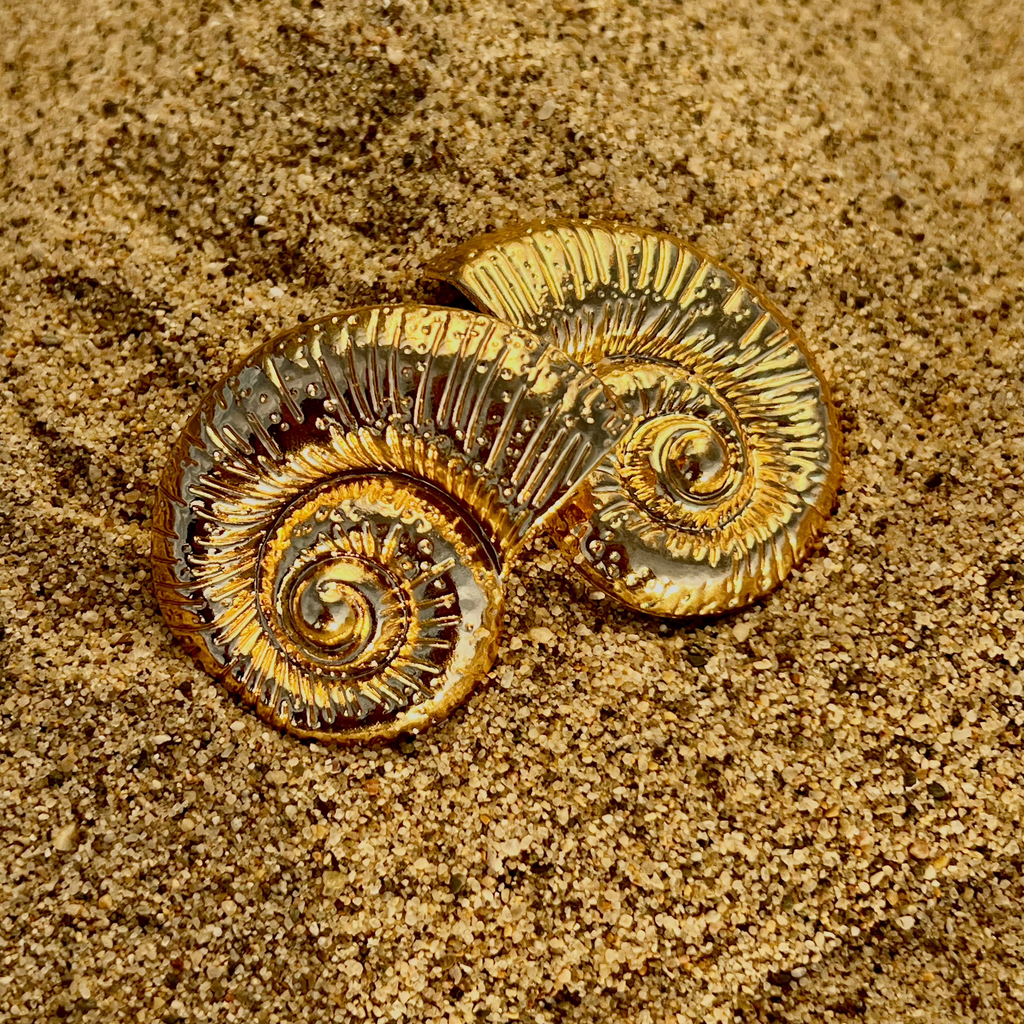 Vintage Conch Shell Earrings